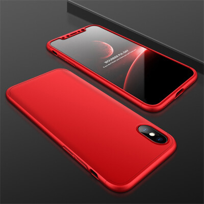 

Goowiiz Phone Case For Iphone XXsXs MaxXR Fashion Color collision 360 Degree Coverage PC Full Protection