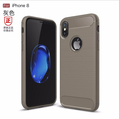 

Dirt-Resistant Carbon Fiber Soft Phone cases For iphone 8 plus Matte Business Phone cases For iphone6 6s 7 Plus X