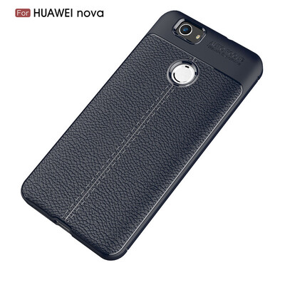 

Dillon Guan Luxury Leather TPU Cases for Huawei Nova Case back Cover Soft Silicone Shockproof cover for Huawei Nova 2 case fundas