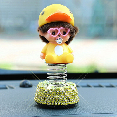 

Car Accessories Decorative Ornaments lovely cartoon doll styling design Cute Automobile Interior Display Decoration Ornament