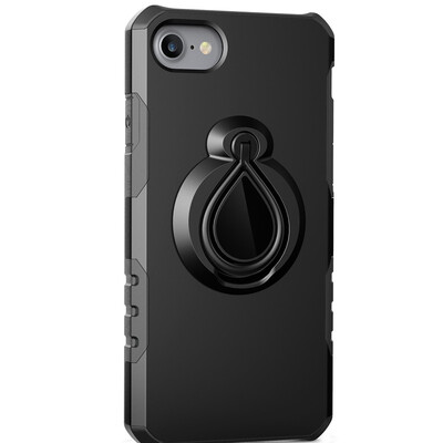 

Fivice iPhone 78 Case TPU Water Drop Ring Stand Car Power Magnetic Drop-proof Phone Case