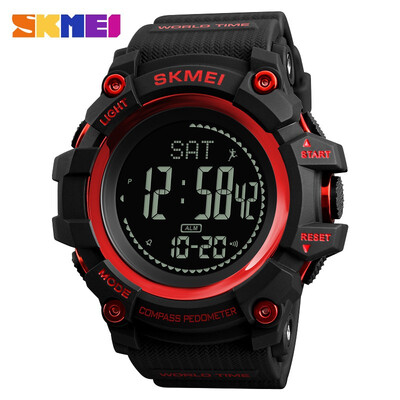 

SKMEI For Men Outdoor Sports Watch Pedometer Waterproof Sports Calorie Countdown World Time Clock 1224