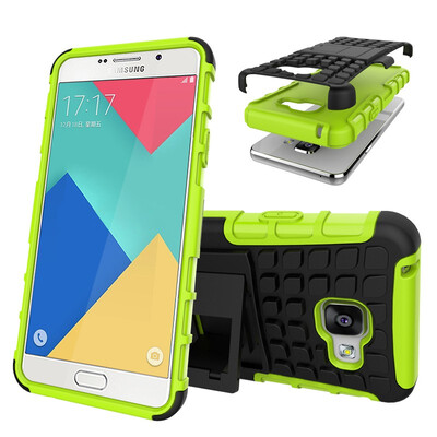 

Fivice Samsung A310A3 2016 Case TPU anti-fall tire pattern back clip bracket phone case