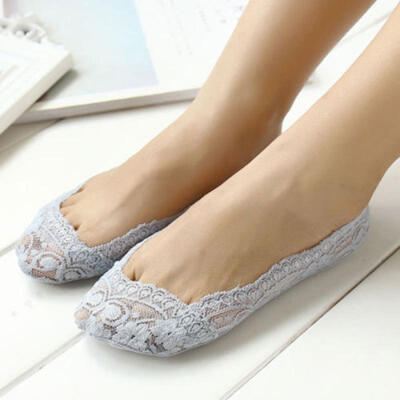 

New Women Lady Girl No Show Summer Invisible Low cut ankle Boat Lace short Socks