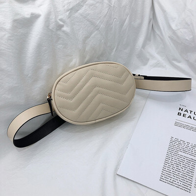 

NovelTeez Ladies bag 2018 new wild personality fashion mini round bag chest bag waist bag female