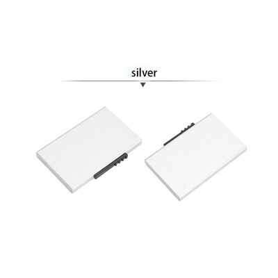 

New brand name box aluminum alloy credit card anti degaussing automatic pop up bank card clip metal clip