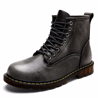 

High Quality Genuine leather Autumn Men Boots Winter Waterproof Ankle Boots Unisex Martin Boots Outdoor Working Boots Men Shoes