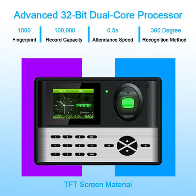 

Eseye Biometric Fingerprint Time Attendance System TCPIP USB Time Clock Employee Fingerprint Door Access Control System Keypad