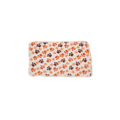 

Cute Dog Bed Mat Soft Fleece Paw Foot Print Warm Pet Blanket Sleeping Bed Cover Mat for Small Medium Dogs Cats