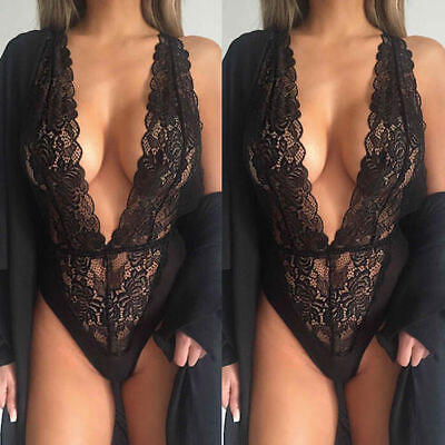 

Women Sexy One Shoulder Ruffled Bodysuit Leotard Tops Romper Jumpsuit swimwear