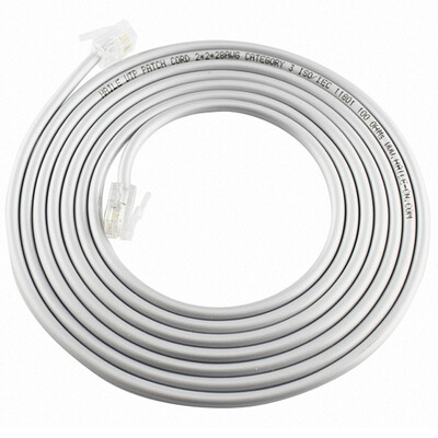 

Haile HT-100-4M two core two core 2 core phone jumper 6P4C pure copper telephone line 4 meters