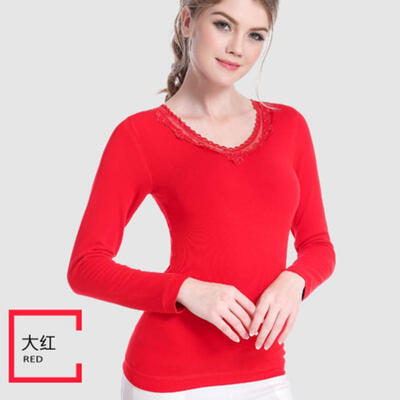 

New paragraph ladies backing cotton sweaters seamless thermal underwear female abdomen cashmere double warm long johns women