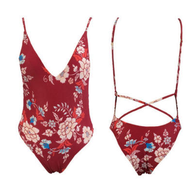 

Womens Floral One-piece Swimsuit Swimwear Push Up Monokini Bathing Suit Bikini