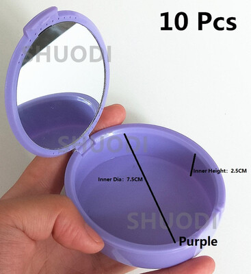 

10 Pcs Veneers equipment tools Mirror Denture Cleanse Box Case Dental False Teeth Appliance Storage Boxes