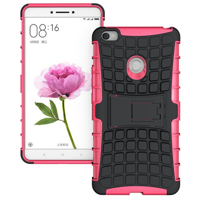 

Fivice Xiaomi MAX Case TPU anti-fall tire pattern back clip bracket phone case