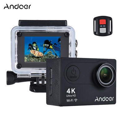 

Andoer AN6000 4K 16MP WiFi Action Sports Camera 1080P Ultra HD with Remote Control 2" LCD 170° Wide Angle Lens Support 4X Zoom Di