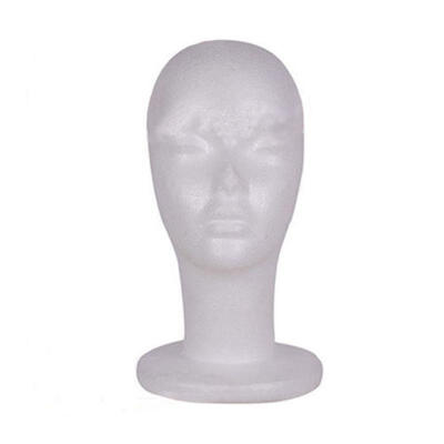 

Polystyrene Female Display Mannequin Head Dummy Wig Stand