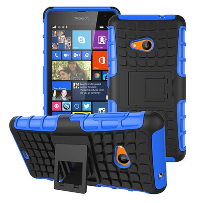 

Fivice Nokia Lumia 535 Case TPU anti-fall tire pattern back clip bracket phone case