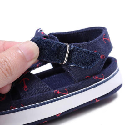 

Toddler Boys Newborn Baby Summer Beach Sandals Cloth Prewalker Shoes 0-18 Months