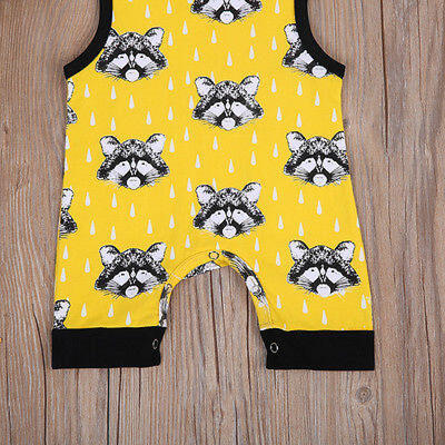 

0-24M Newborn Baby Boy Bodysuit Jumpsuit Romper Cotton Clothes Outfits 2017