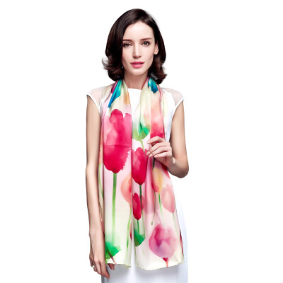 

Bao Shengxiang silk scarves female scarves silk silk satin long towels shawls spring&autumn scarf tulip s9515