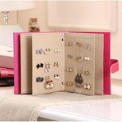 

MyMei Women wrinkles Creative pages book folding jewelry storage organizer Showcase