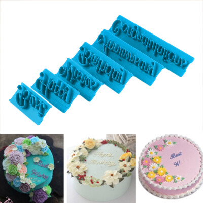 

Рукописные букв алфавита Fondant торт Бисквит Mold Плесень Cutter