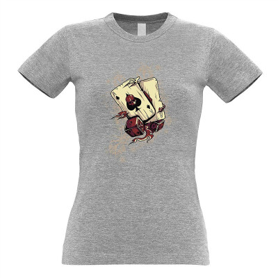 

Gambling Art Womens Tee Cards&Dice Graphic