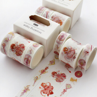 

3pcspcs Japanese Decorative Deco Paper Floral Flower Cherry Blossom Masking Washi Tape Set Stickers Crafts&Scrapbooking