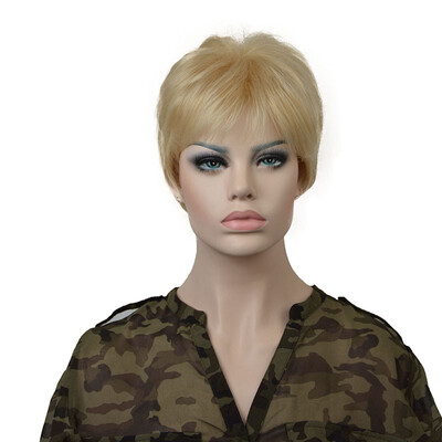 

StrongBeauty Short Brown Choppy Layers Synthetic Wig Wigs for Women Full Wigs