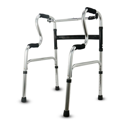 

Full (DL) Walker Aluminum Walker Foldable Elderly Disabled Walker Square Crutches