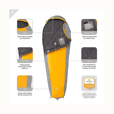 

TrailHead 20 Fahrenheit Ultralight Sleeping Bag dormir con mejores ventas