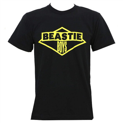 

Beastie Boys Mens Yellow Logo Slim-Fit T-Shirt Black