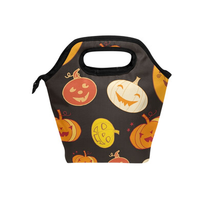 

Lunch Tote Bag All Saints Day Travel Picnic Insulated Lunch Handbags Portable Zipper Lunch Bag Box