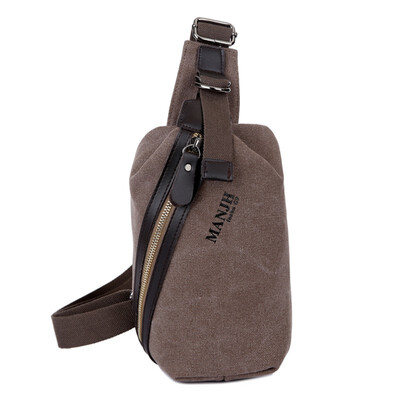 

Casual Chest Bag Men Canvas Small Crossbody Bag Male Luxury Quality Travel Pack Single Shoulder Bags Man Military Messenger Bag