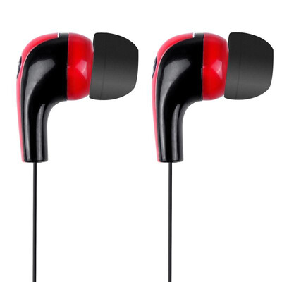 

Stylish In-Ear Stereo Earphone Earbud Headphone for iPod iPhone MP3 MP4 Smartphone Red & Black