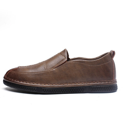 

Fashion new mens autumn without laces England casual small shoes flat bottom lightweight pedal lazy shoes