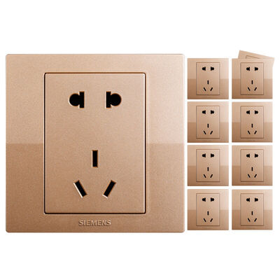 

SIEMENS 10A 5-hole wall socket wall charger with switch