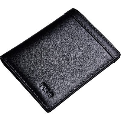 

POLO Мужчины бой взять тисненой кожаный бумажник 020 611 Коротких цветов кофе слоя крестообразного шлица бумажников