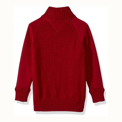 

2018 Mens Long Sleeve Half Turteck Zip Sweater