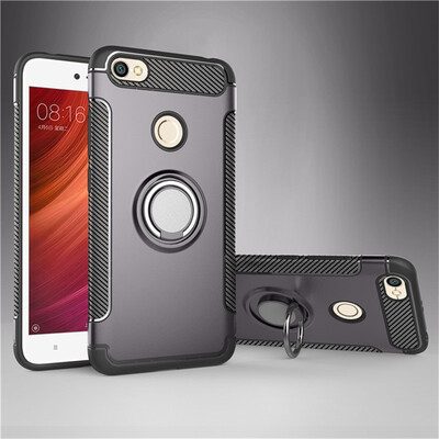 

Fivice Xiaomi Redmi note 5A pro case PC metal ring shell magnetic car bracket TPU phone case