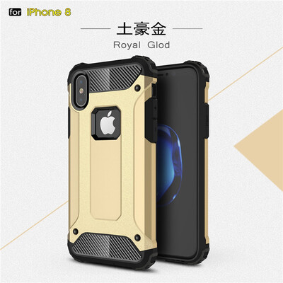 

Fivice iphone 8 case Luxury Silicone Diamond Armor PC Hard Shell Phone Case