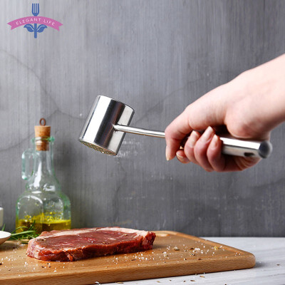 

Stainless Steel Knock Meat Pork Pork Steak Hammer Pork Hammer Thickening Meat Tenderizers&Pounders Knock-sided Kitchen Gadgets