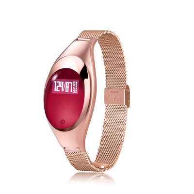 

Women Fashion BT Smart Watch Metal Wristwatch Bracelet High Definition LED with Blood Pressure Heart Rate Monitor Pedometer Fitnes