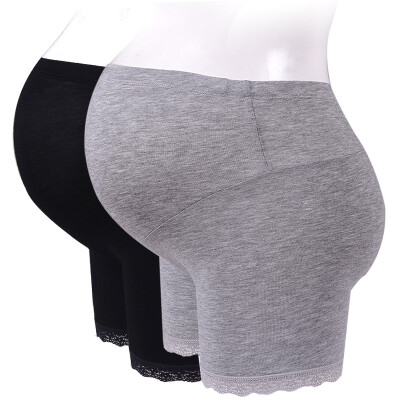 

Love treasure for pregnant women anti-light safety pants pregnant women underwear [2 installed] maternity clothes month clothes pants modal black and gray l