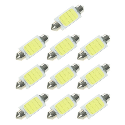 

10Pcs Festoon 41mm C5W COB LED White Interior SMD Bulb Car Light Source Dome Reading Lamp