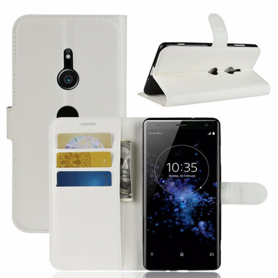

for Sony Xperia XZ3 WIERSS Wallet Phone Case for Sony Xperia XZ3 Flip Leather Cover Case Etui Fundas Capa Coque