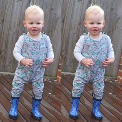 

Dinosaur Top Baby Kids Boy Girl Infant Romper Jumpsuit Bodysuit Clothes Outfits