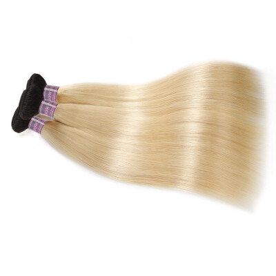 

Ishow 2018 New Arrival Product T1B613 Blonde Hair 3Bundles Straight Human Hair Extensions 10-28inch Remy Peruvian Hair Weaving