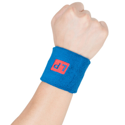 

LP662 wrist cotton sweat band ball fitness sports wrist with blue two loaded